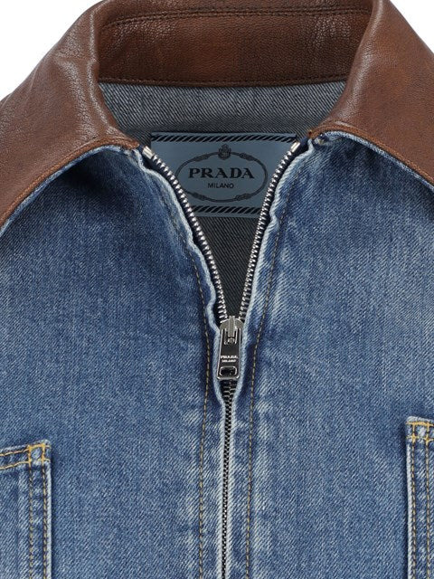 Prada Women Logo Crop Blouson - 4