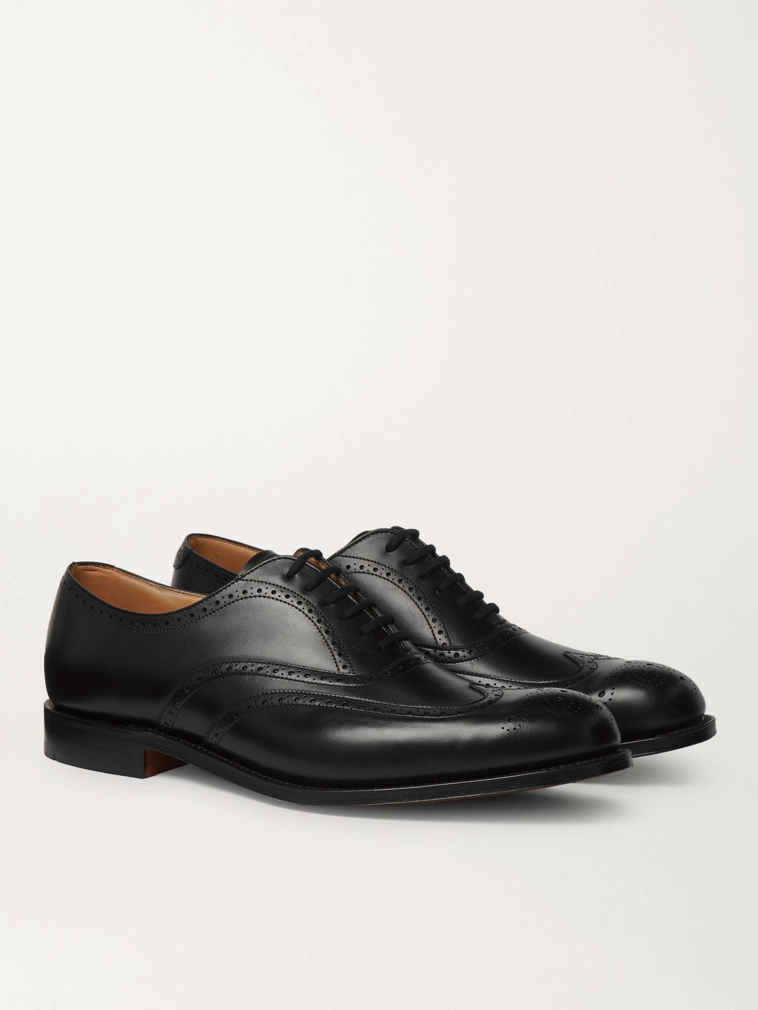 Berlin Leather Wingtip Brogues - 4