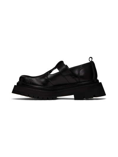 AMI Paris Black Round Toe Loafers outlook