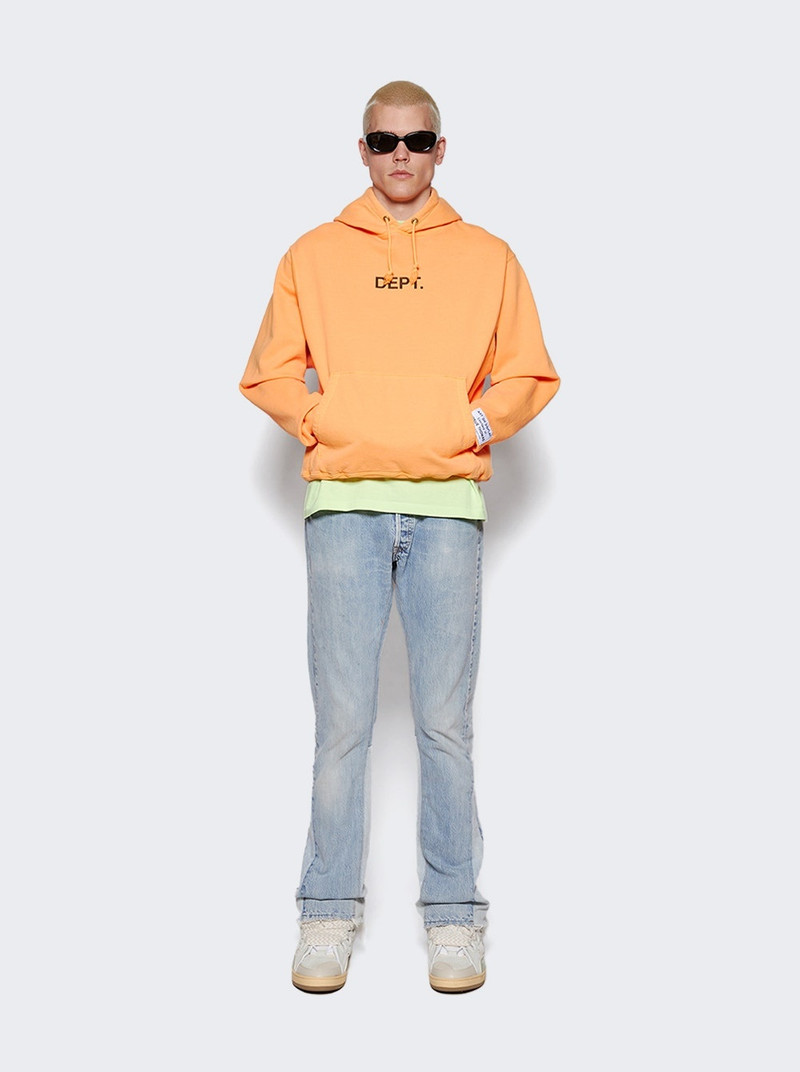 GALLERY DEPT. Logo Hoodie Flo Orange outlook