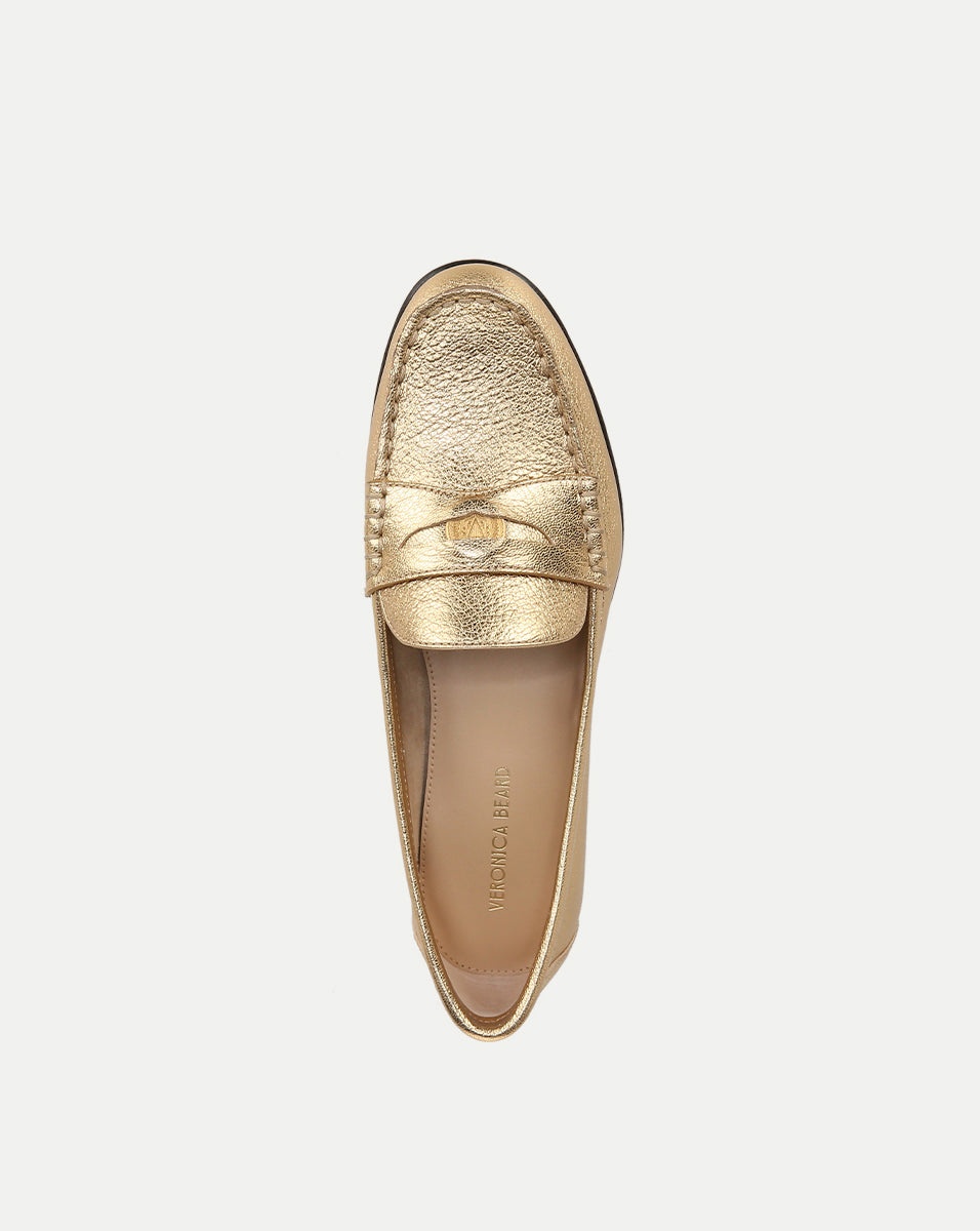 PENNY METALLIC LEATHER LOAFER - 3