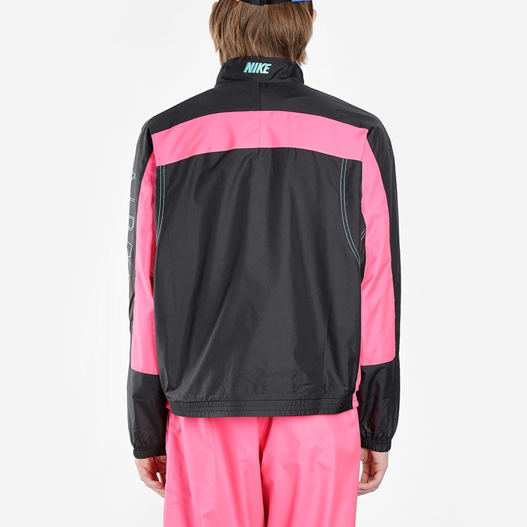 Nike x Atmos NRG Vintage Patchwork Track Jacket 'Black/Hyper Pink/Hyper Jade' CD6132-011 - 4