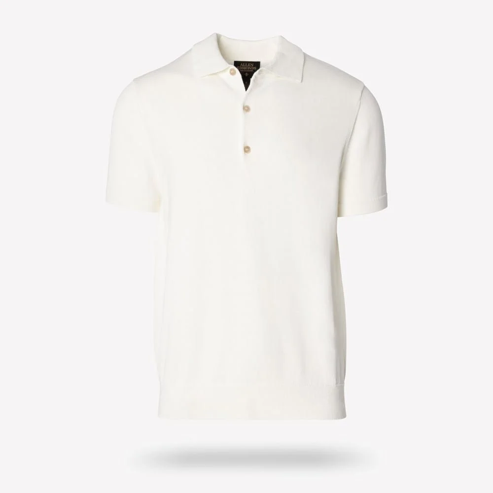 Short Sleeve Knit Polo - 1
