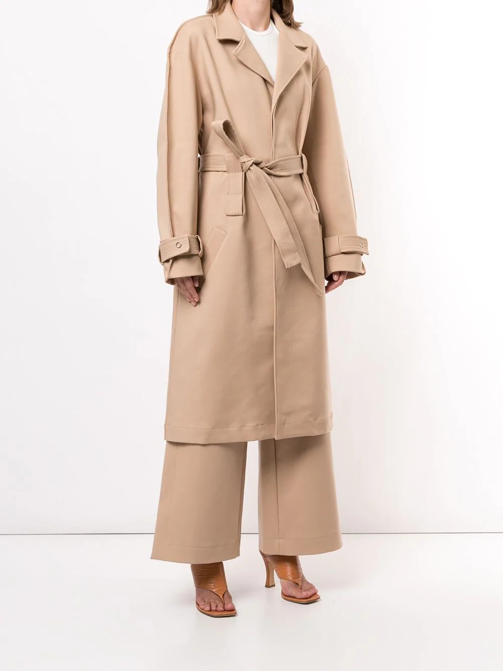 double belt trench coat - 3