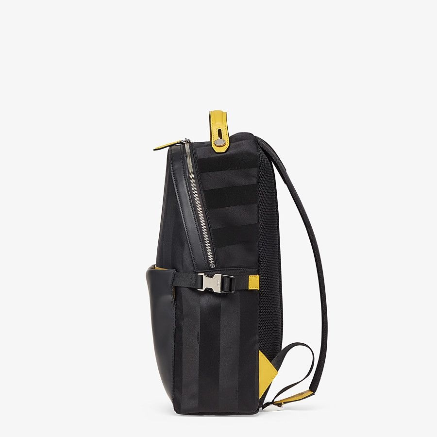 Black nylon backpack - 7