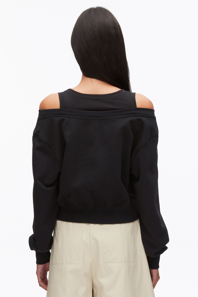 Long Sleeve Embellished Double Layer Top 4