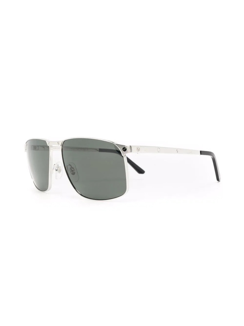 Cartier tinted rectangle-frame sunglasses outlook