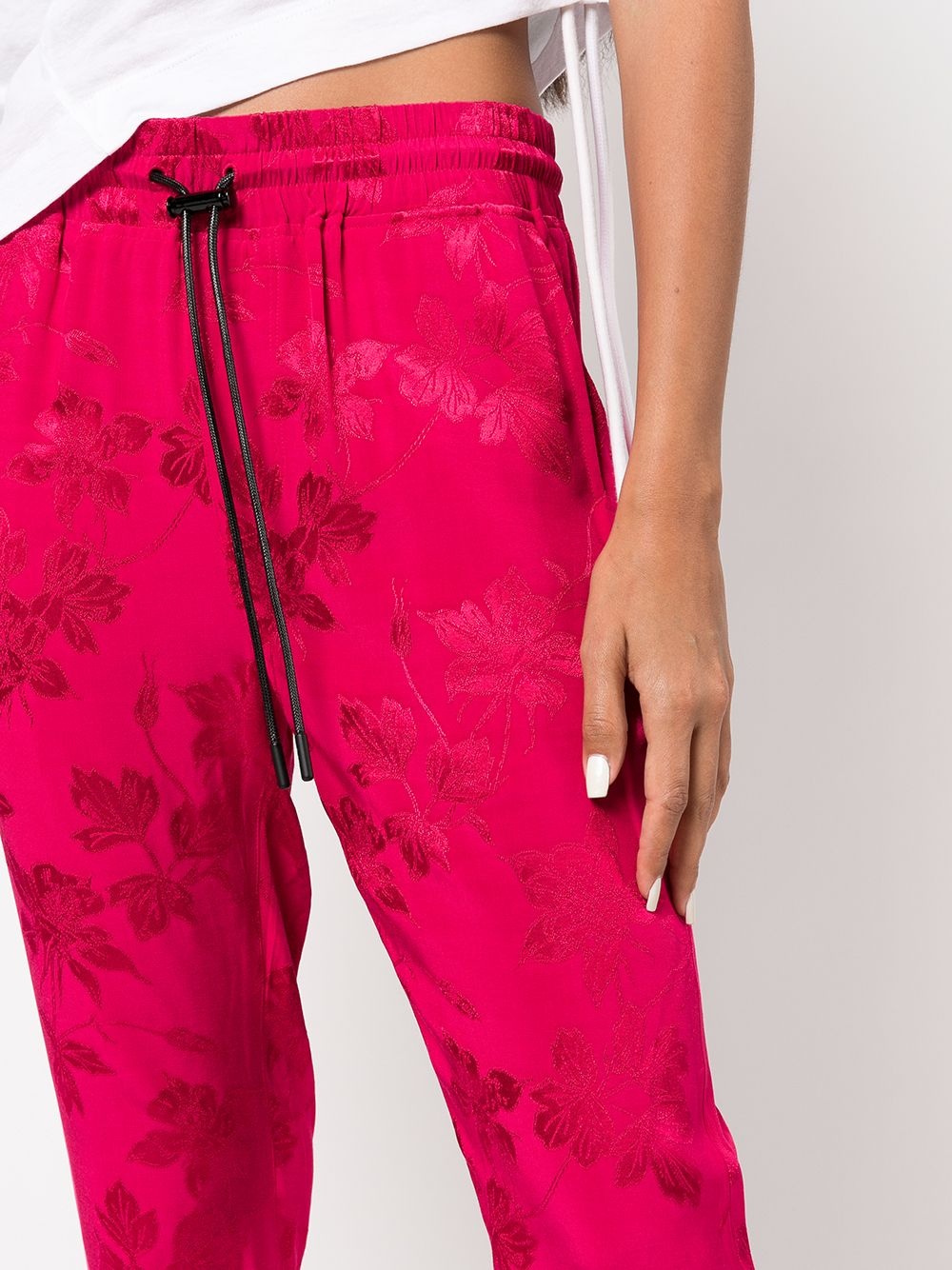 Fiona floral-print cropped trousers - 5