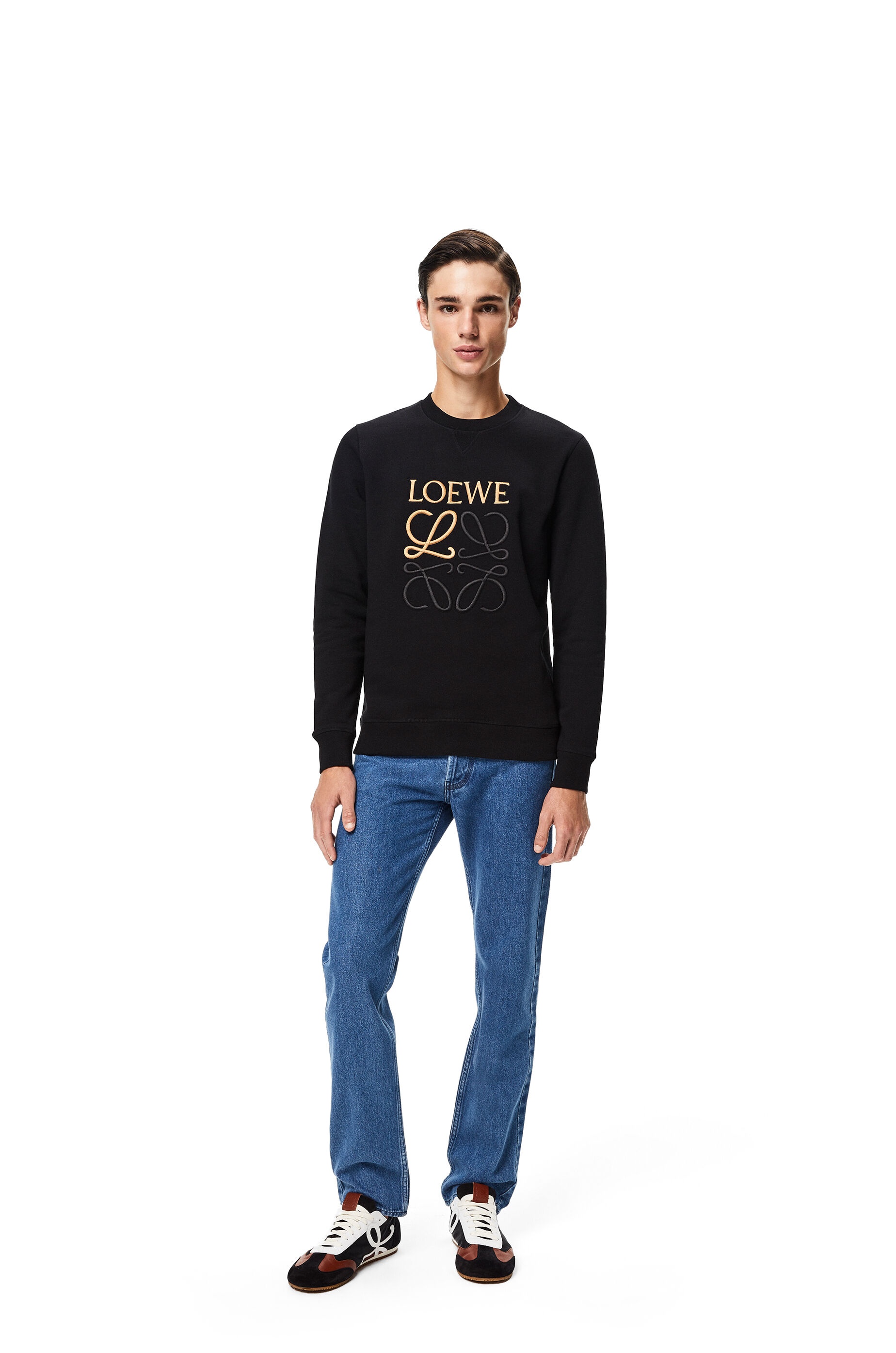 LOEWE Anagram embroidered sweatshirt in cotton - 2