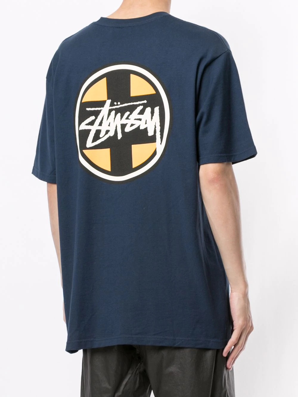 cross dot logo print T-shirt - 4