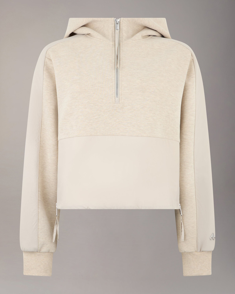 MIXED MEDIA NEOPRENE HOODIE 1