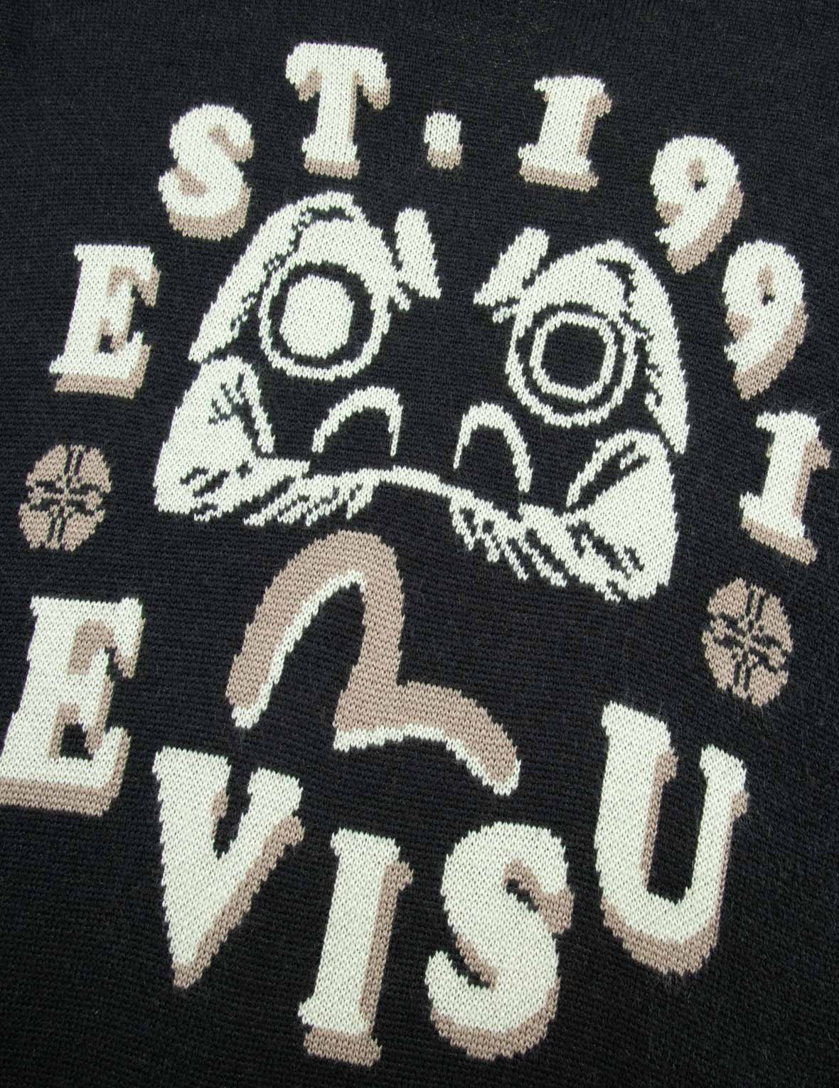 SEAGULL AND DARUMA INTARSIA RELAX FIT KNIT SWEATER - 7