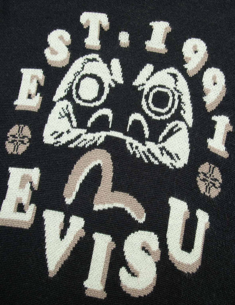 SEAGULL AND DARUMA INTARSIA RELAX FIT KNIT SWEATER 7