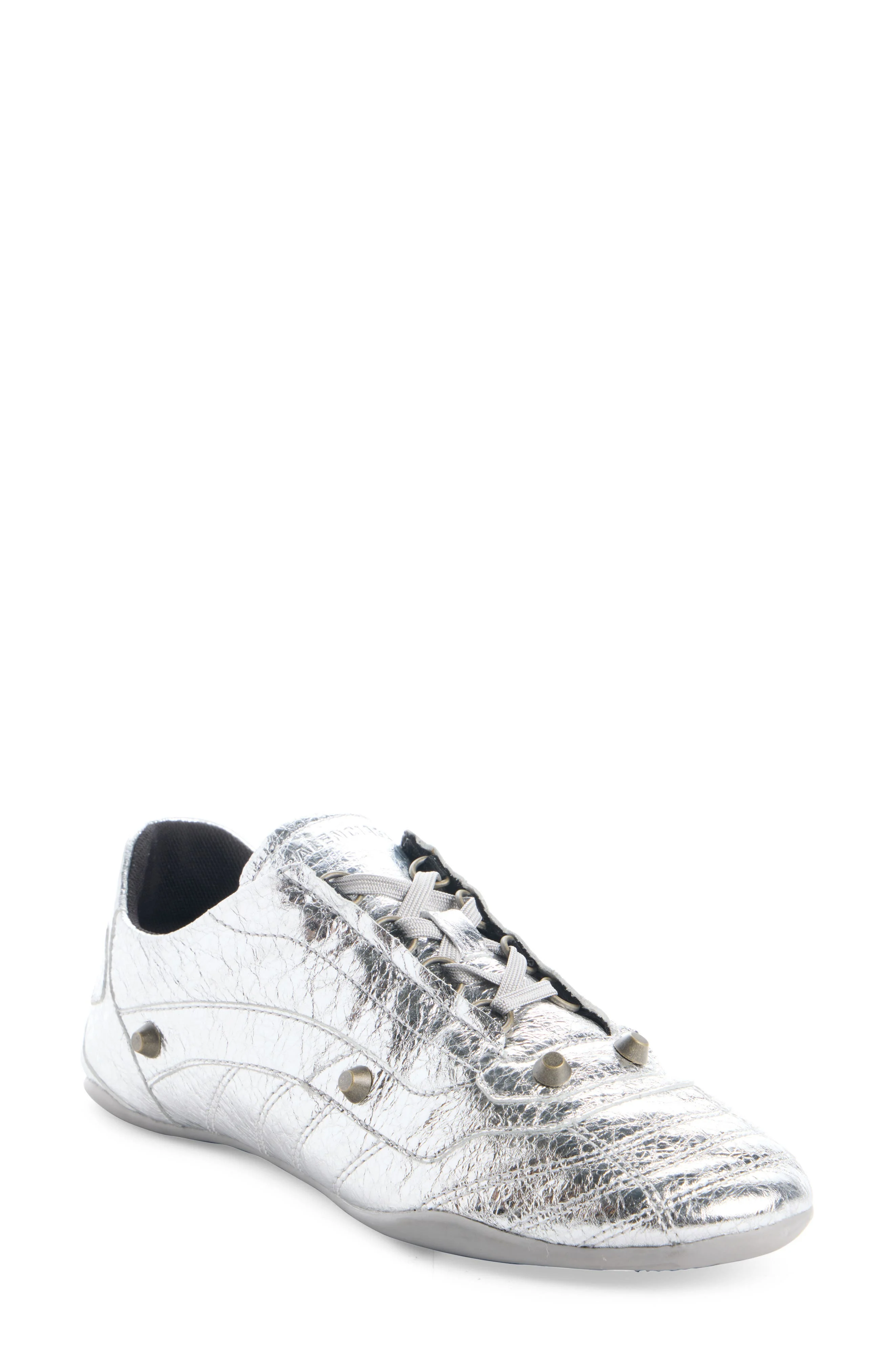 Balenciaga Zen City Metallic Sneaker in Silver/Silver at Nordstrom - 1