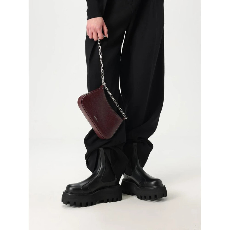 Alexander McQueen BROWN CHAIN SHOULDER BAG ZIP CLOSURE outlook