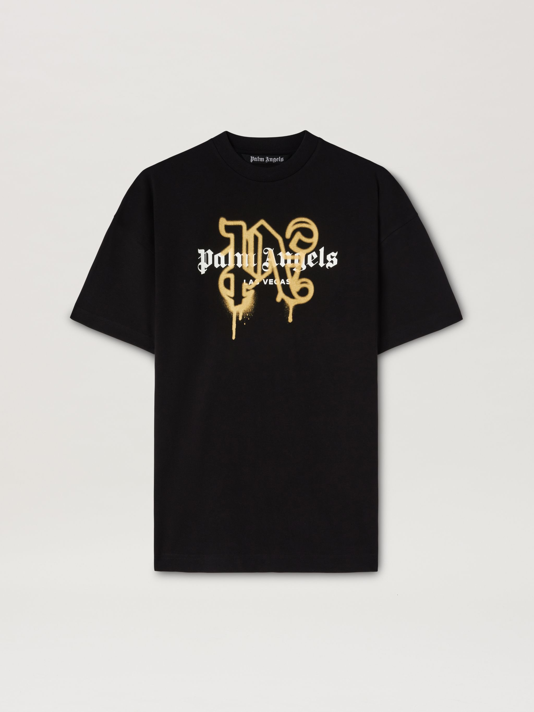 Palm Angels Monogram Spray City T-shirt Las Vegas | REVERSIBLE