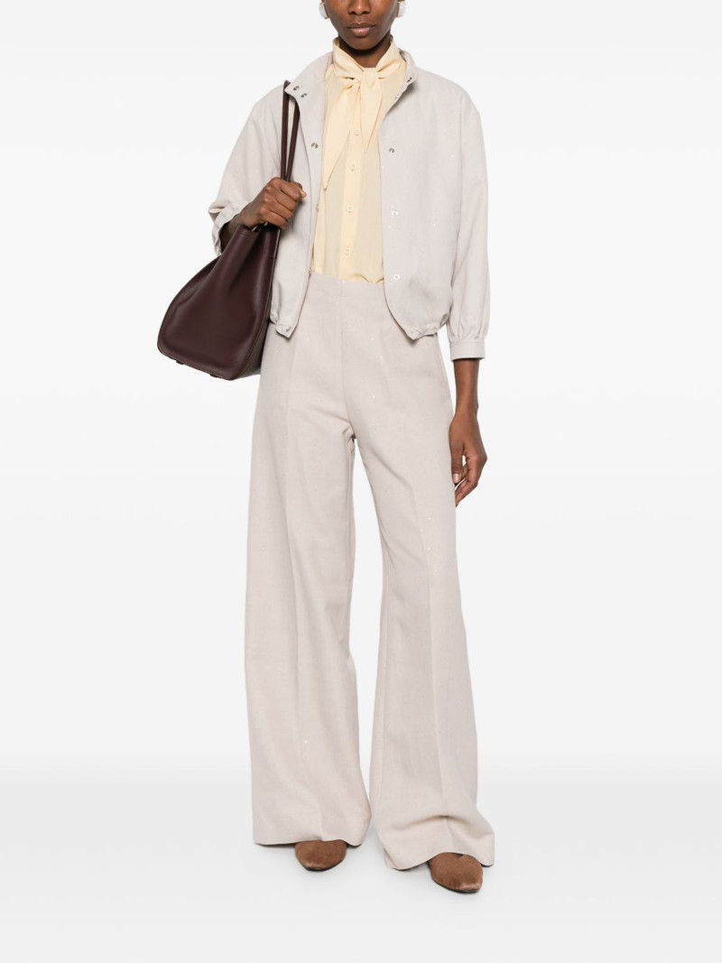 Herno logo-plaque trousers outlook