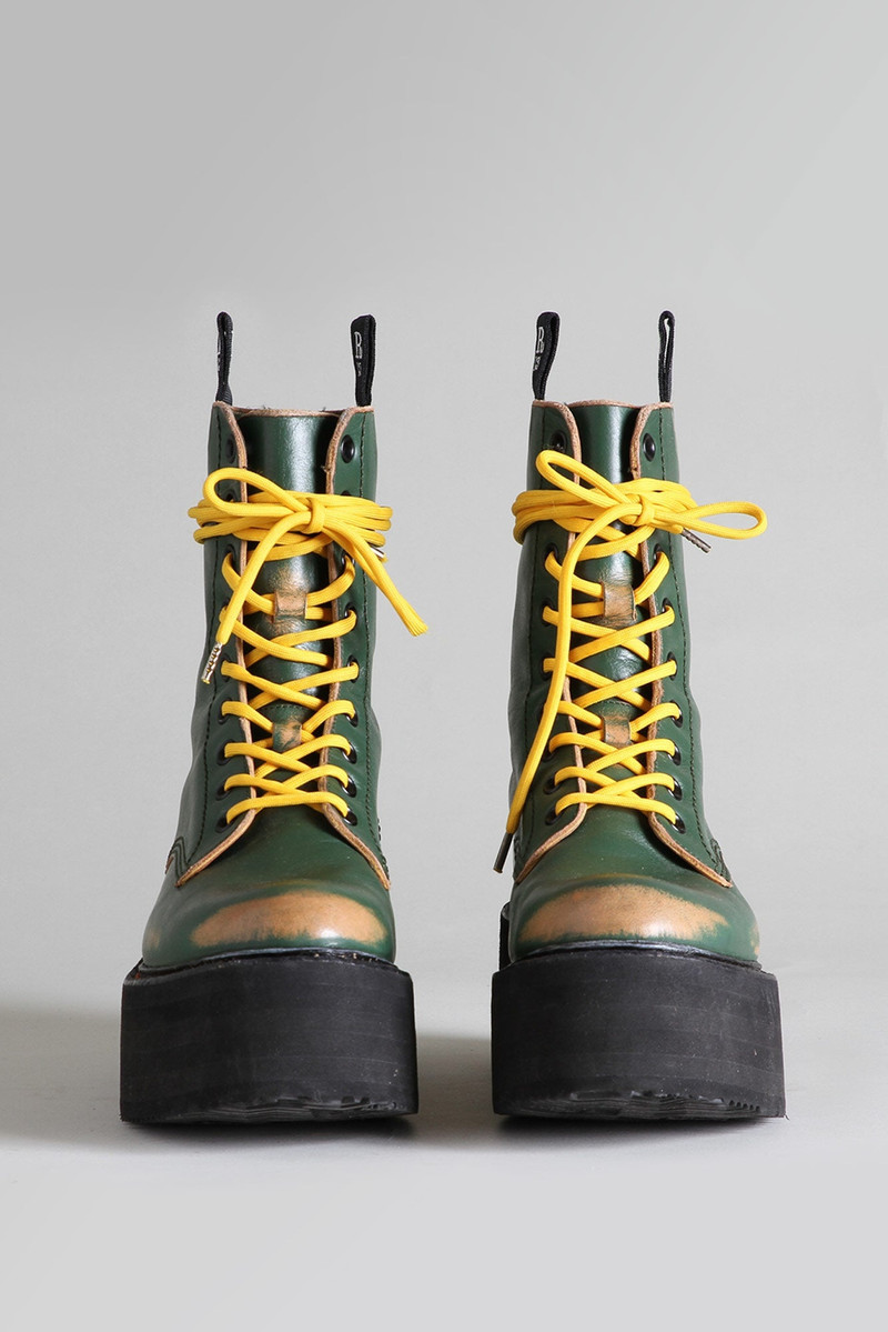 DOUBLE STACK BOOT - HUNTER GREEN REMOVE | R13 2