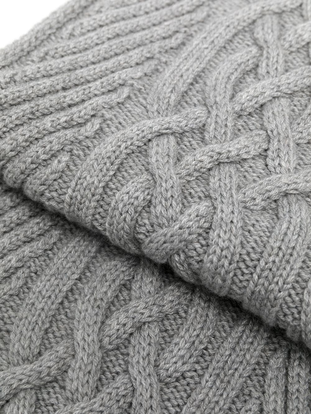 grey cashmere scarf - 3