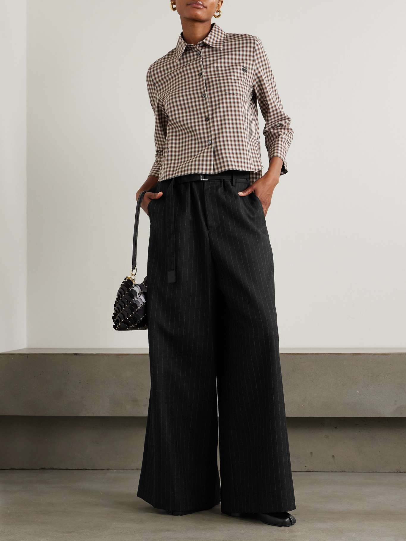 スーツ sacai / Chalk Stripe Wide Pants SACAI | CHALK STRIPE PANTS
