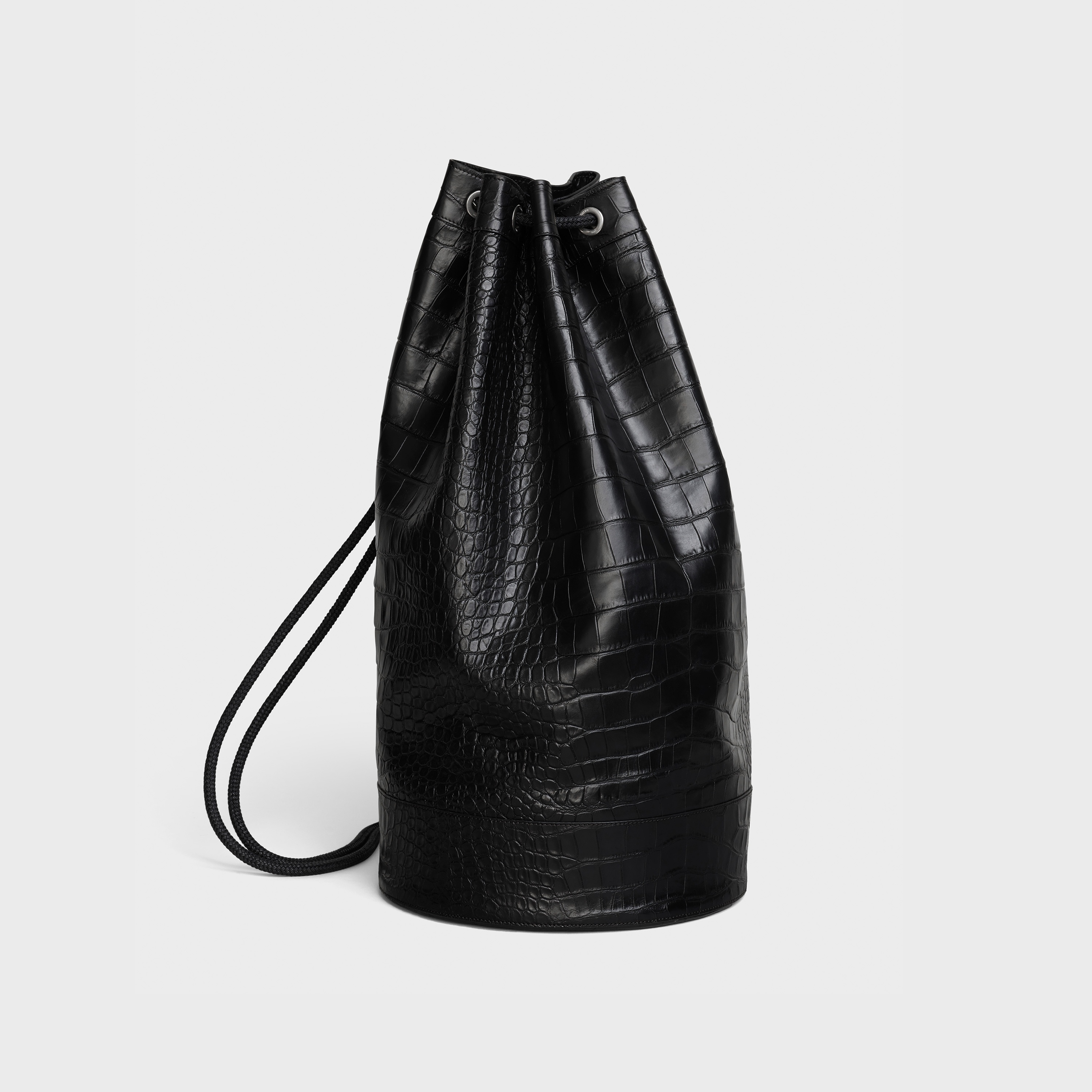 LARGE SAILOR BAG  IN  CROCODILE EMBOSSED CALFSKIN - 2