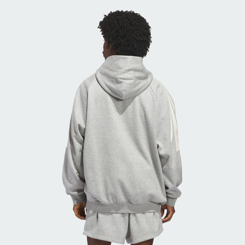adidas Basketball 3-Stripes Fleece Hoodie (Gender Neutral) 3