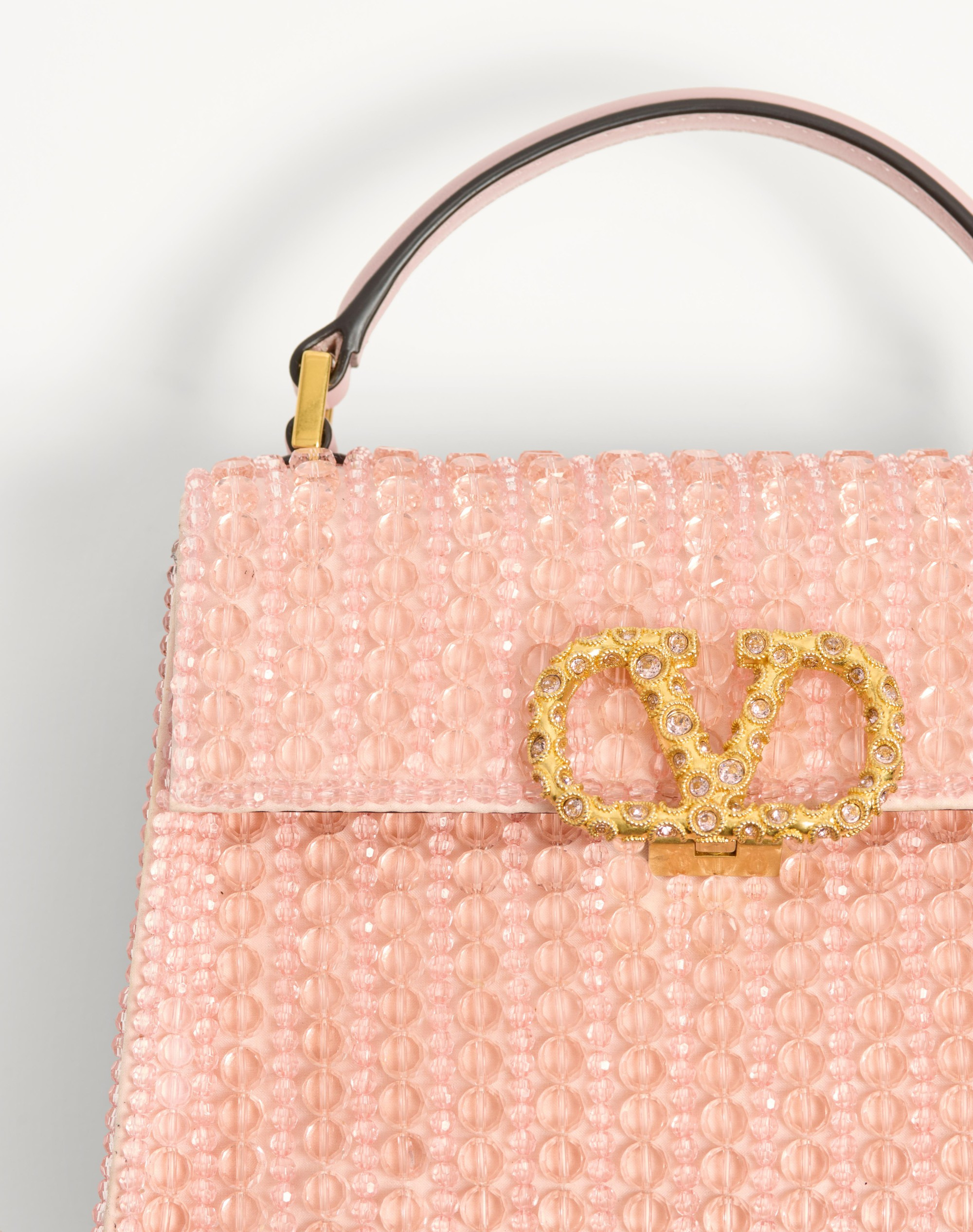 VALENTINO GARAVANI VSLING MINI EMBROIDERED HANDBAG WITH JEWEL LOGO - 8