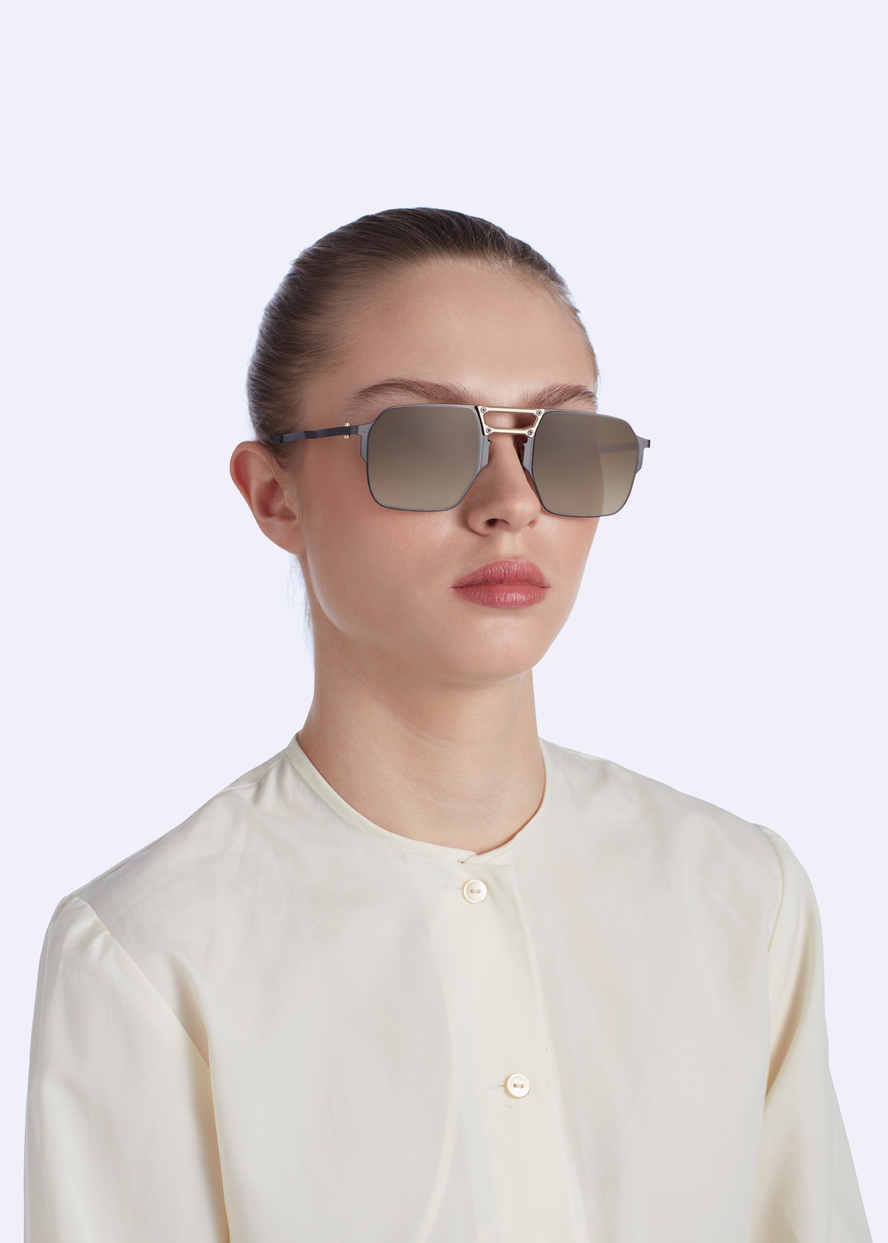 MOVITRA - Movitra – Joe Rose Gold with Gradient Brown Lenses - 3