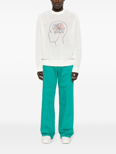 KidSuper motif-embroidered cotton jumper outlook