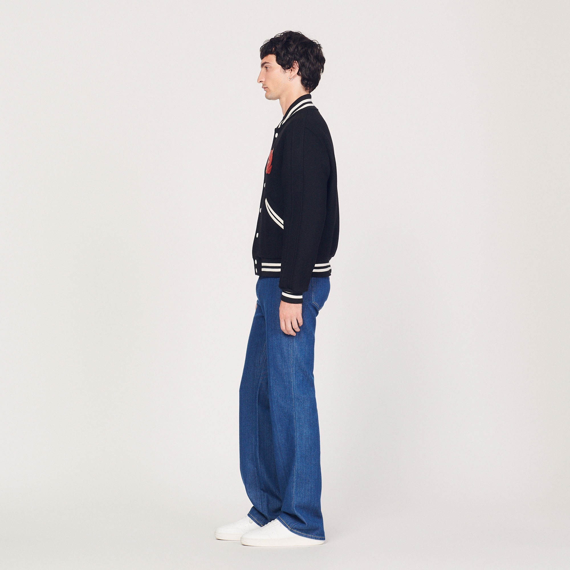 Hot Stuff wool cloth varsity jacket - 7