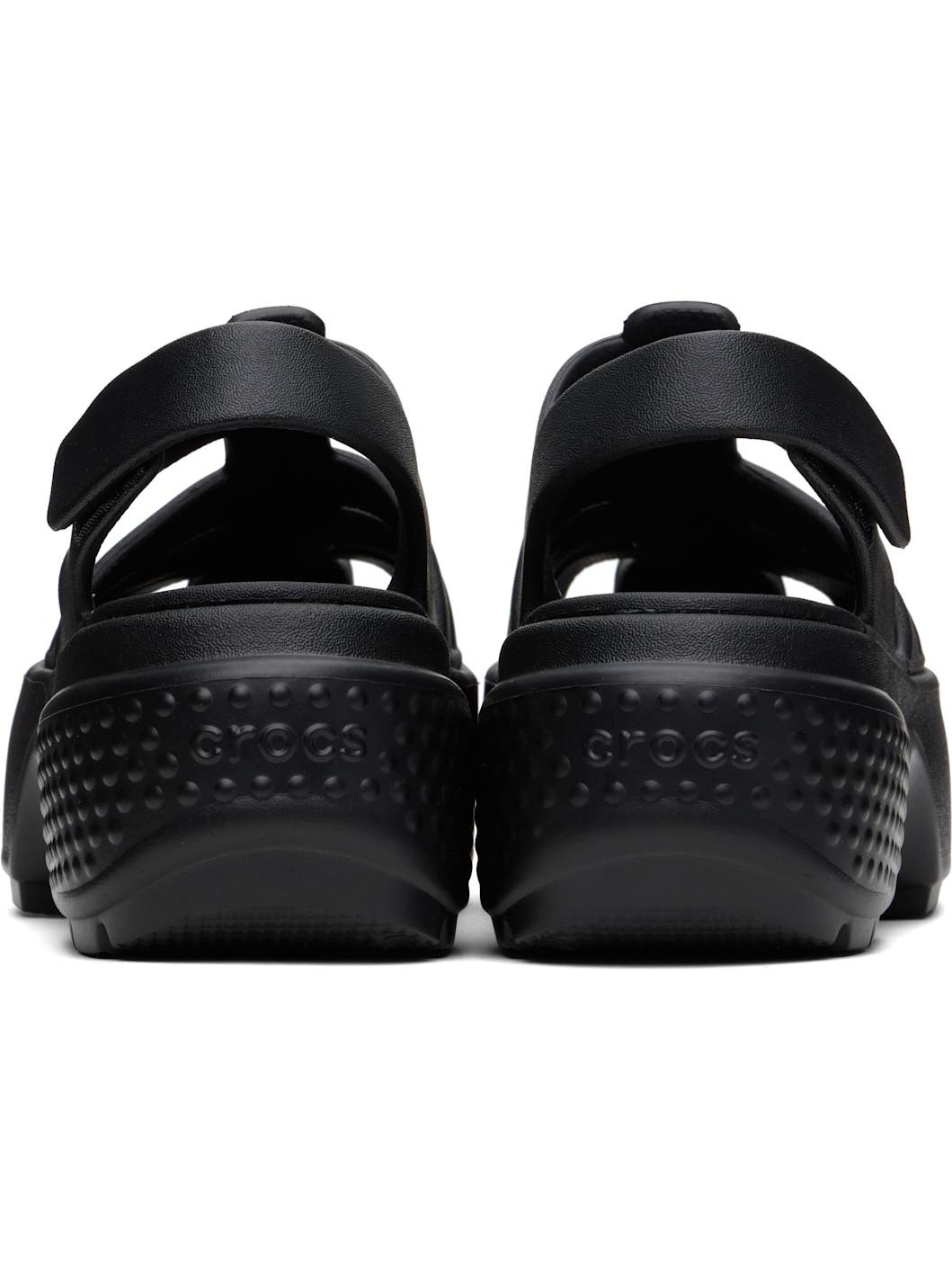Black Stomp Fisherman Sandals - 2