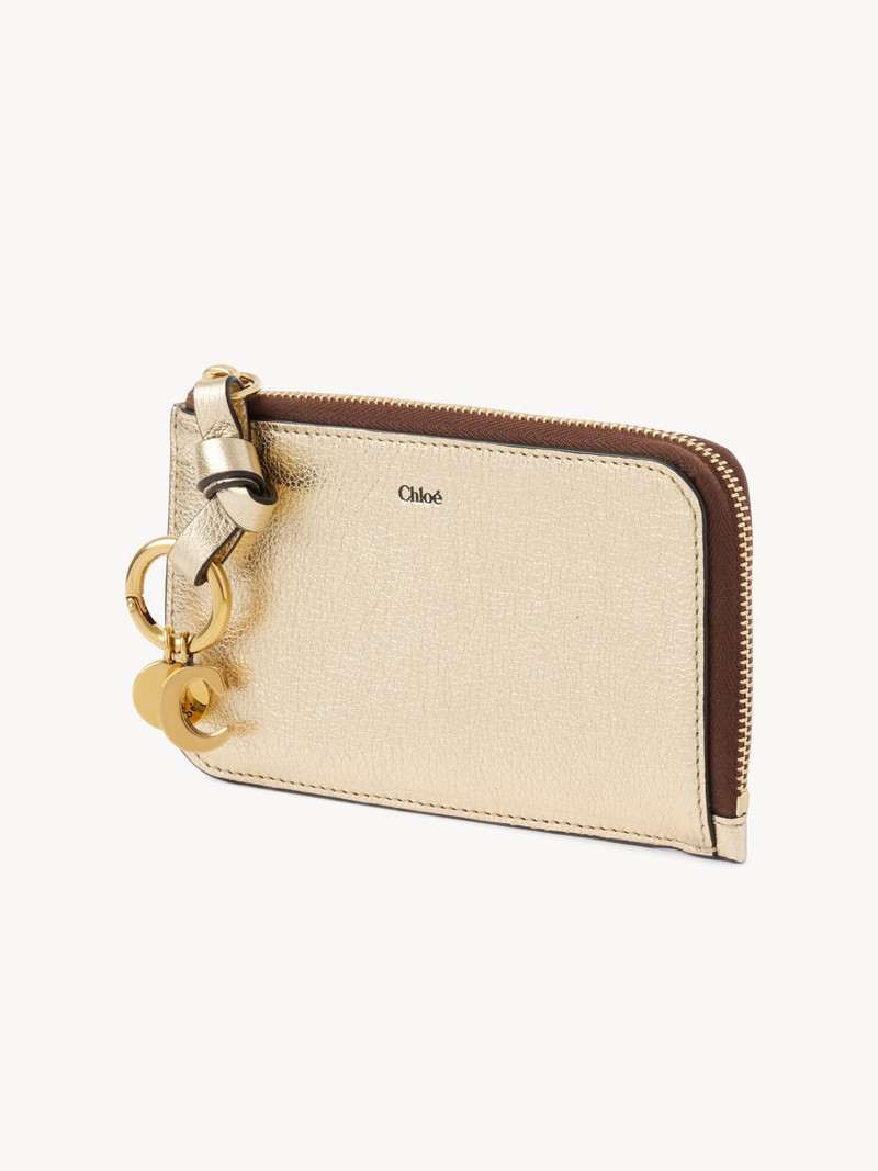Chloé ALPHABET WALLET IN METALLIZED LEATHER outlook