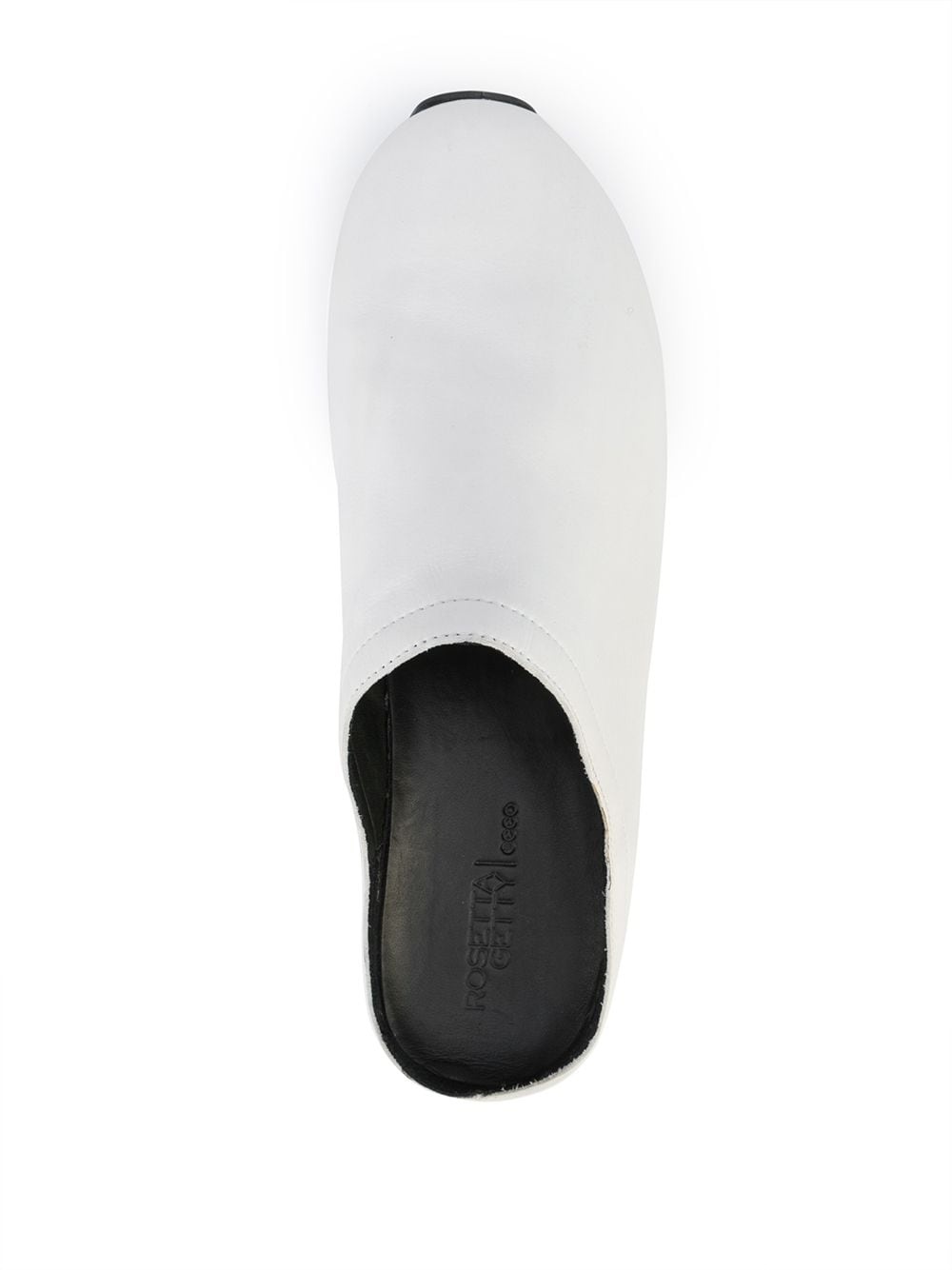 two-tone leather sneakers - 4