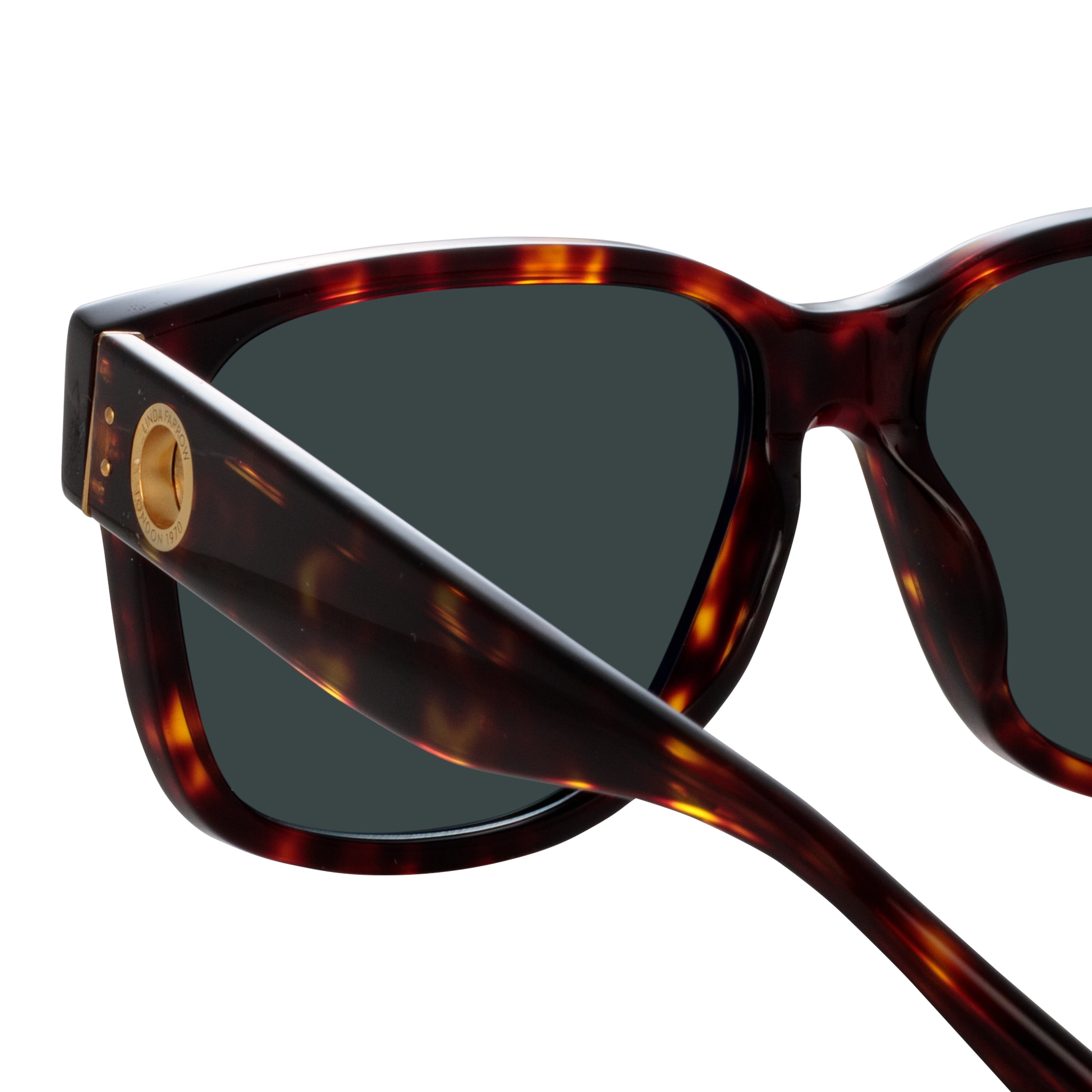 PERRY D-FRAME SUNGLASSES IN TORTOISESHELL - 5