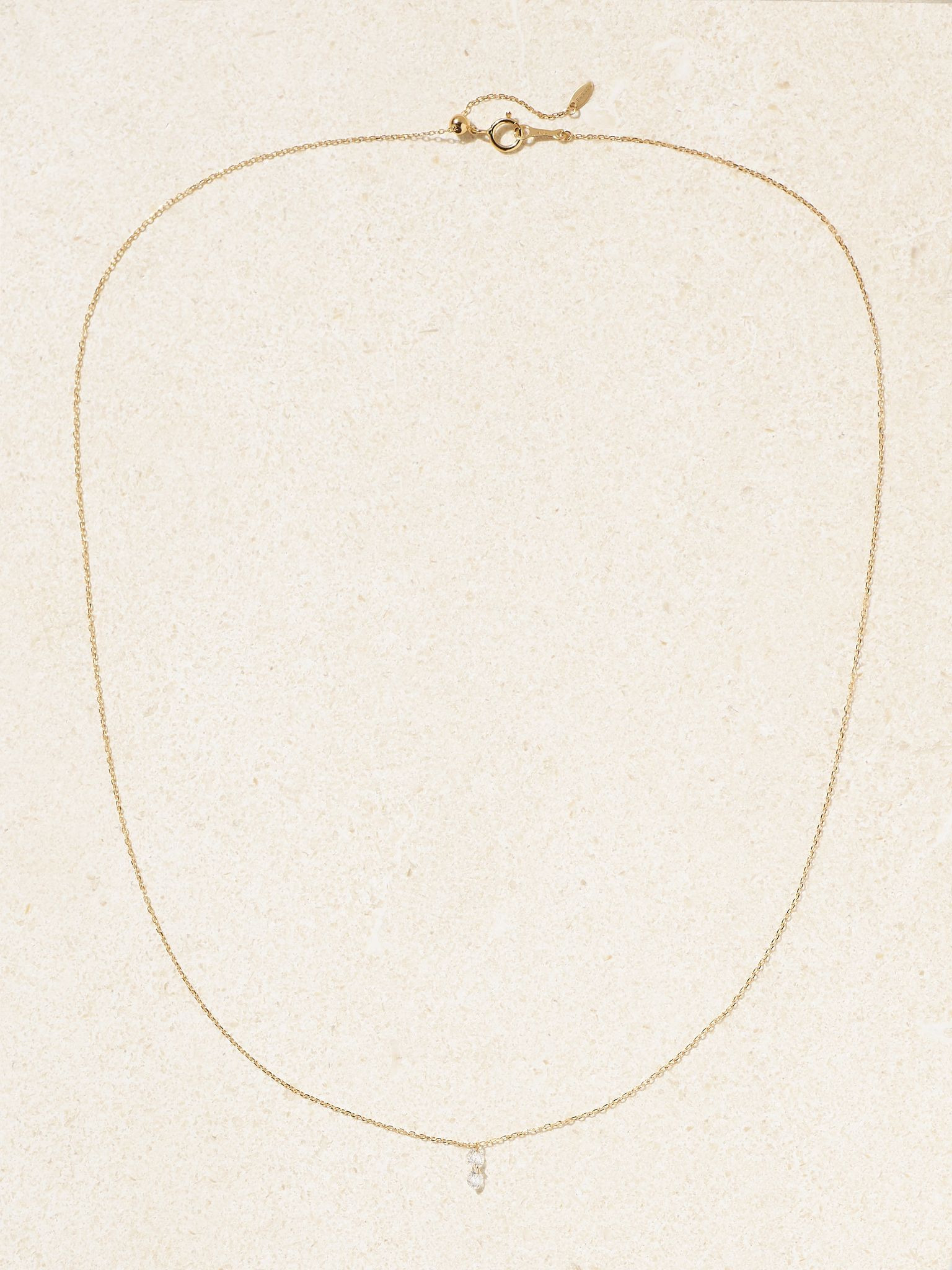 Danaé 18-karat gold diamond necklace Gold - 4