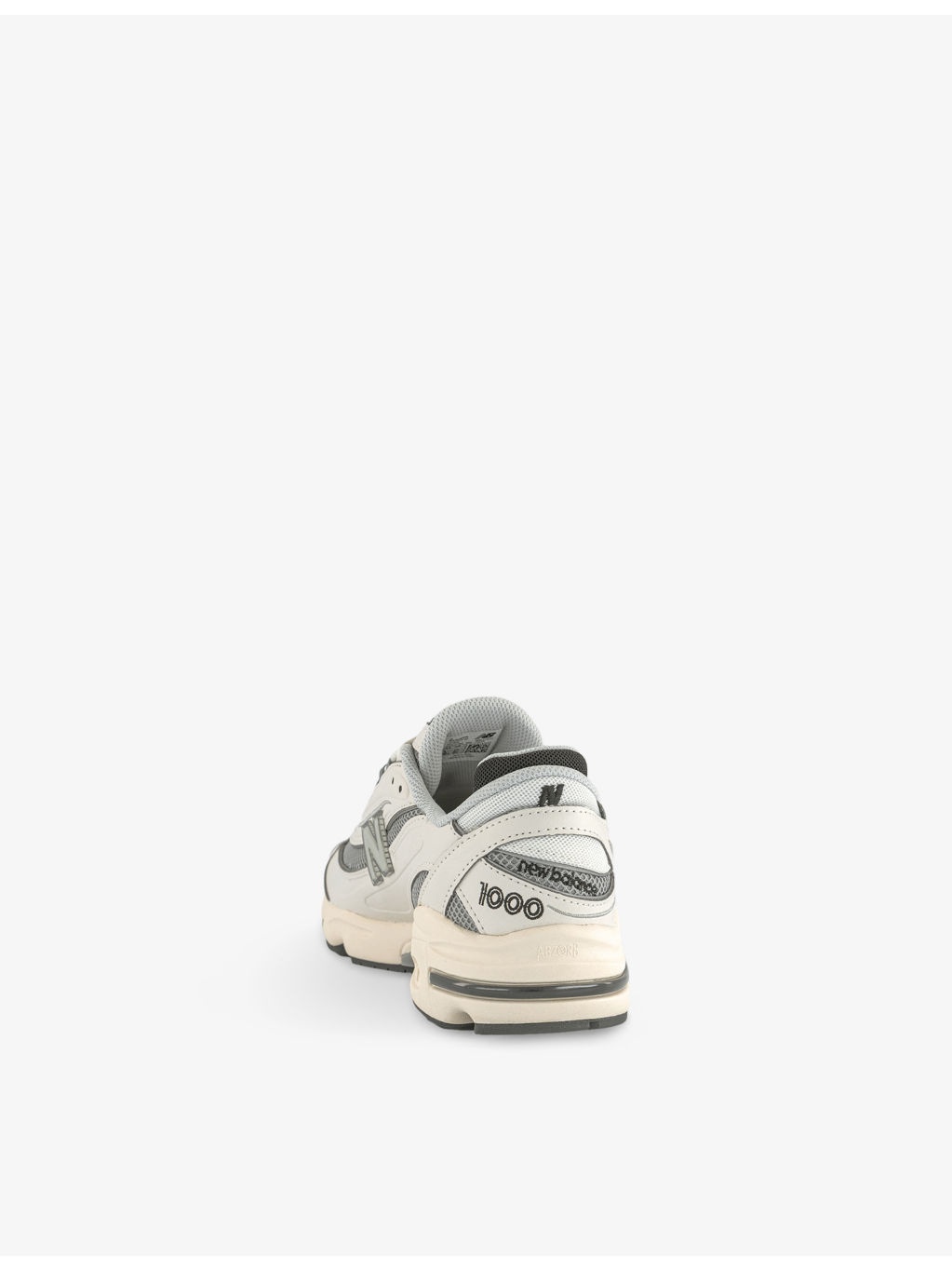 1000 Suede and Mesh Low-Top Trainers - 4