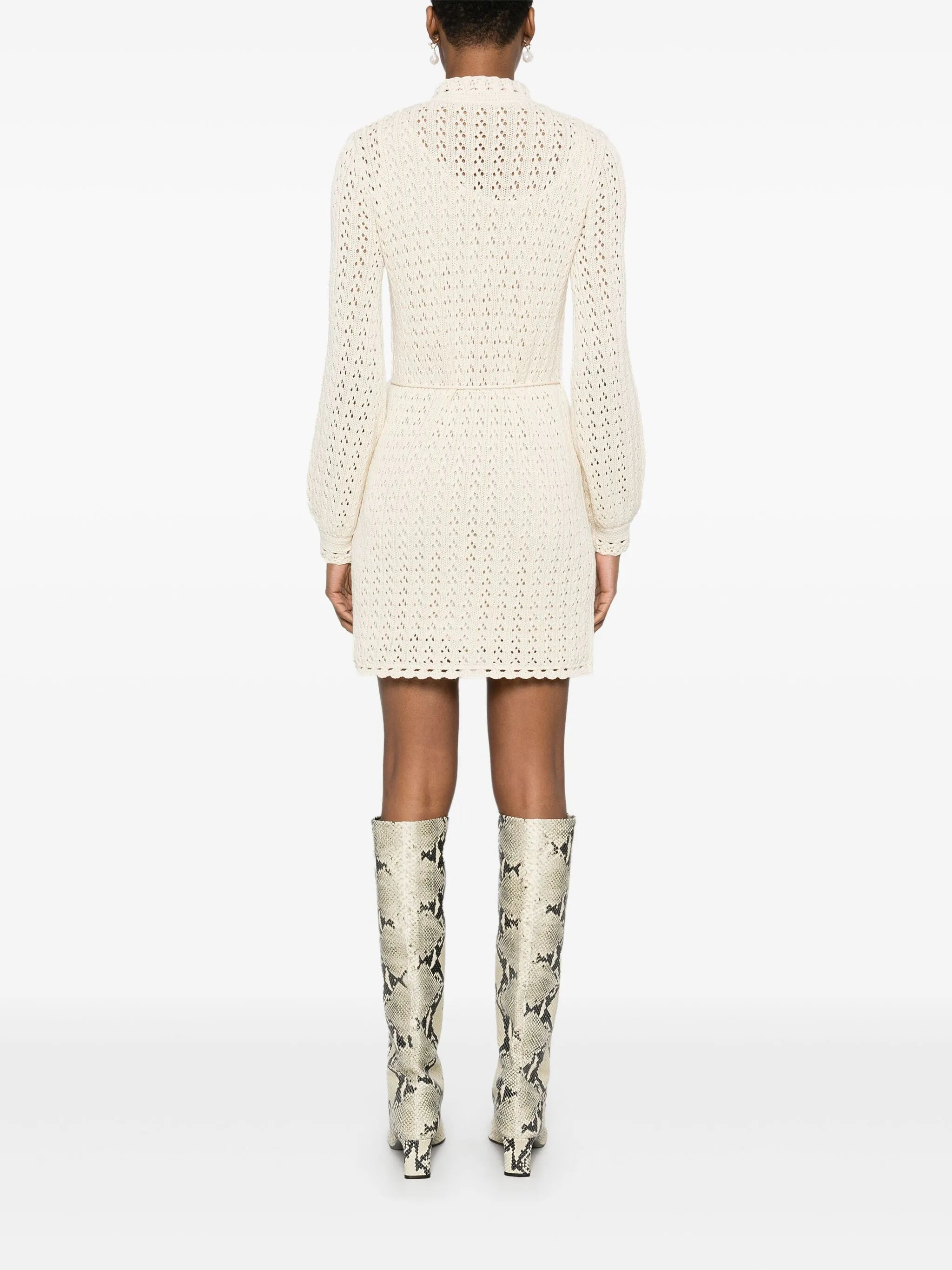 knitted mini dress - 4