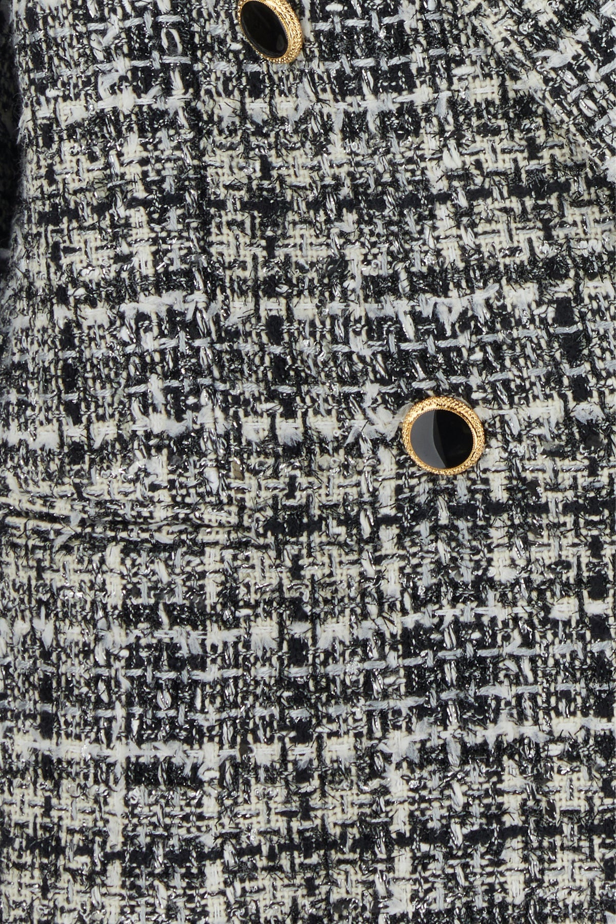 Embroidered tweed oversize blazer - 5