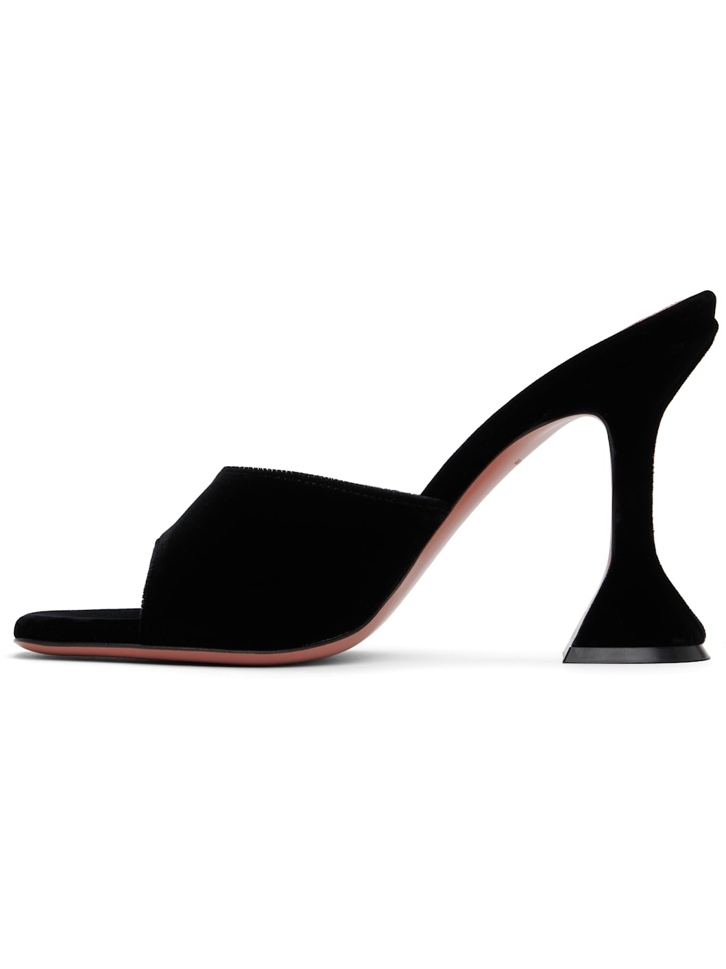 Black Lupita Slipper Heeled Sandals - 3