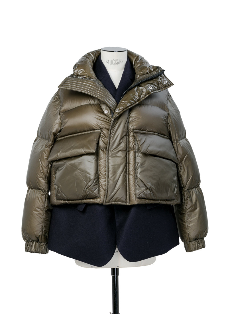 Wool Melton x Puffer Blouson - 1