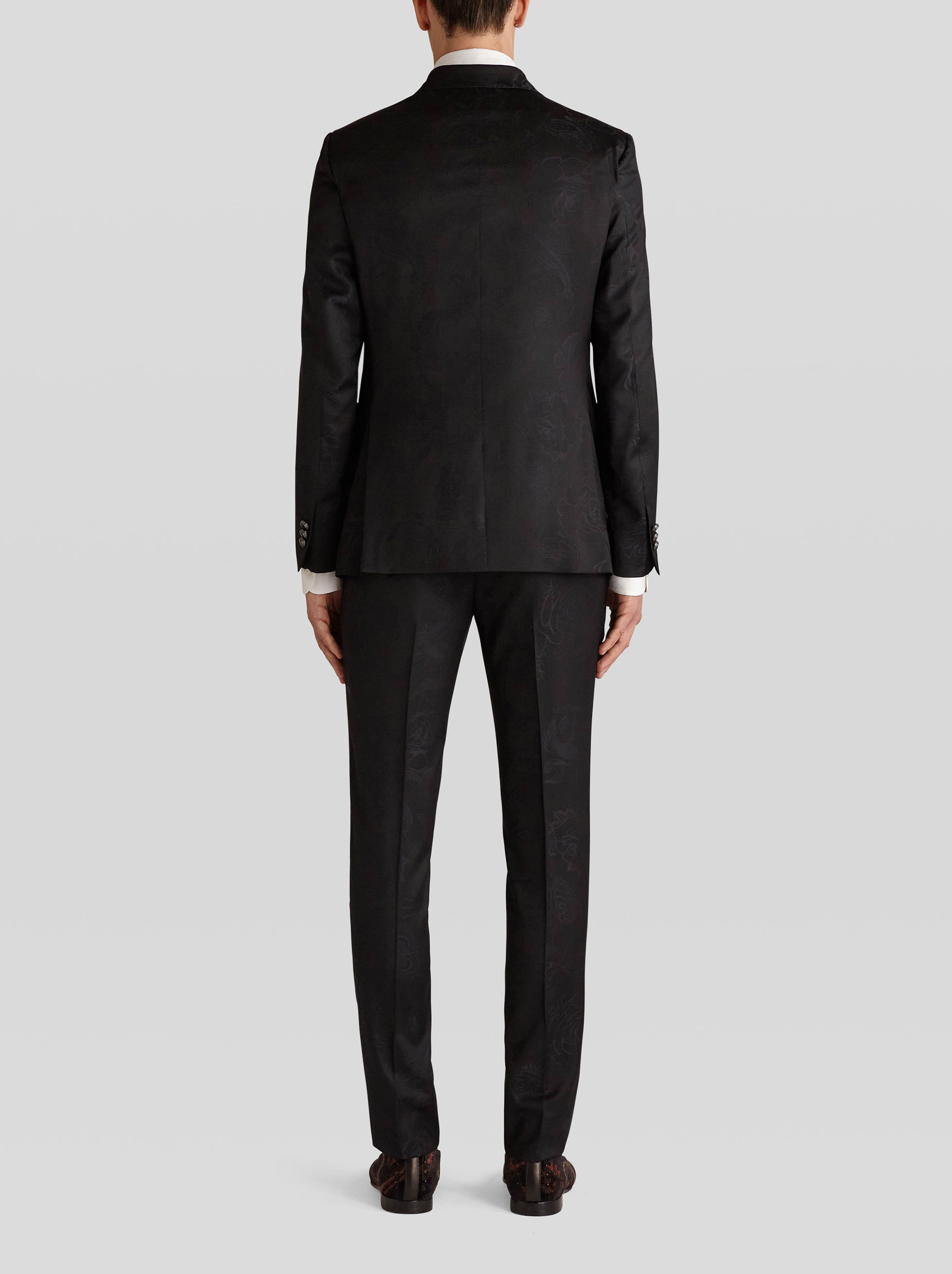 SEMI-TRADITIONAL WOOL JACQUARD SUIT - 4