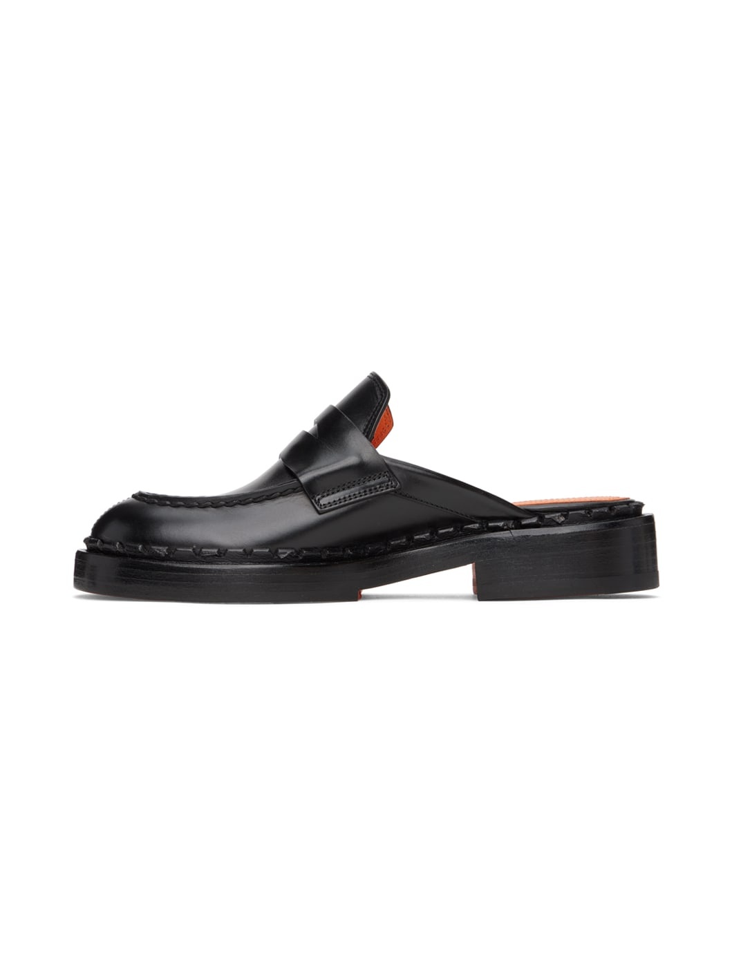 Black Strap Loafers - 3