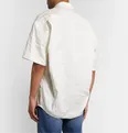 Cocoon Oversized Logo-Embroidered Crinkled Cotton-Poplin Shirt - 11