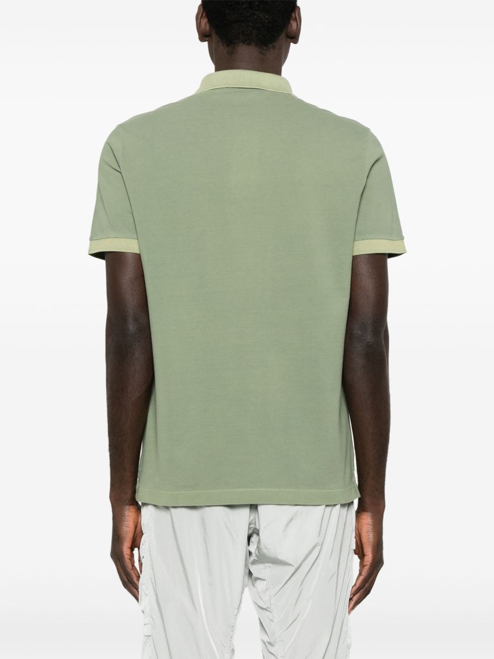 Compass-patch polo shirt - 3