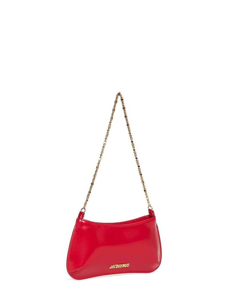 JACQUEMUS Red The small Bisou Chaine shoulder bag outlook