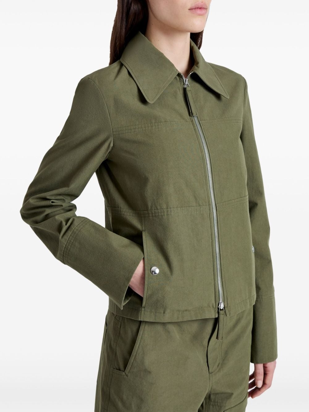 Barnes zipped cotton jacket - 6