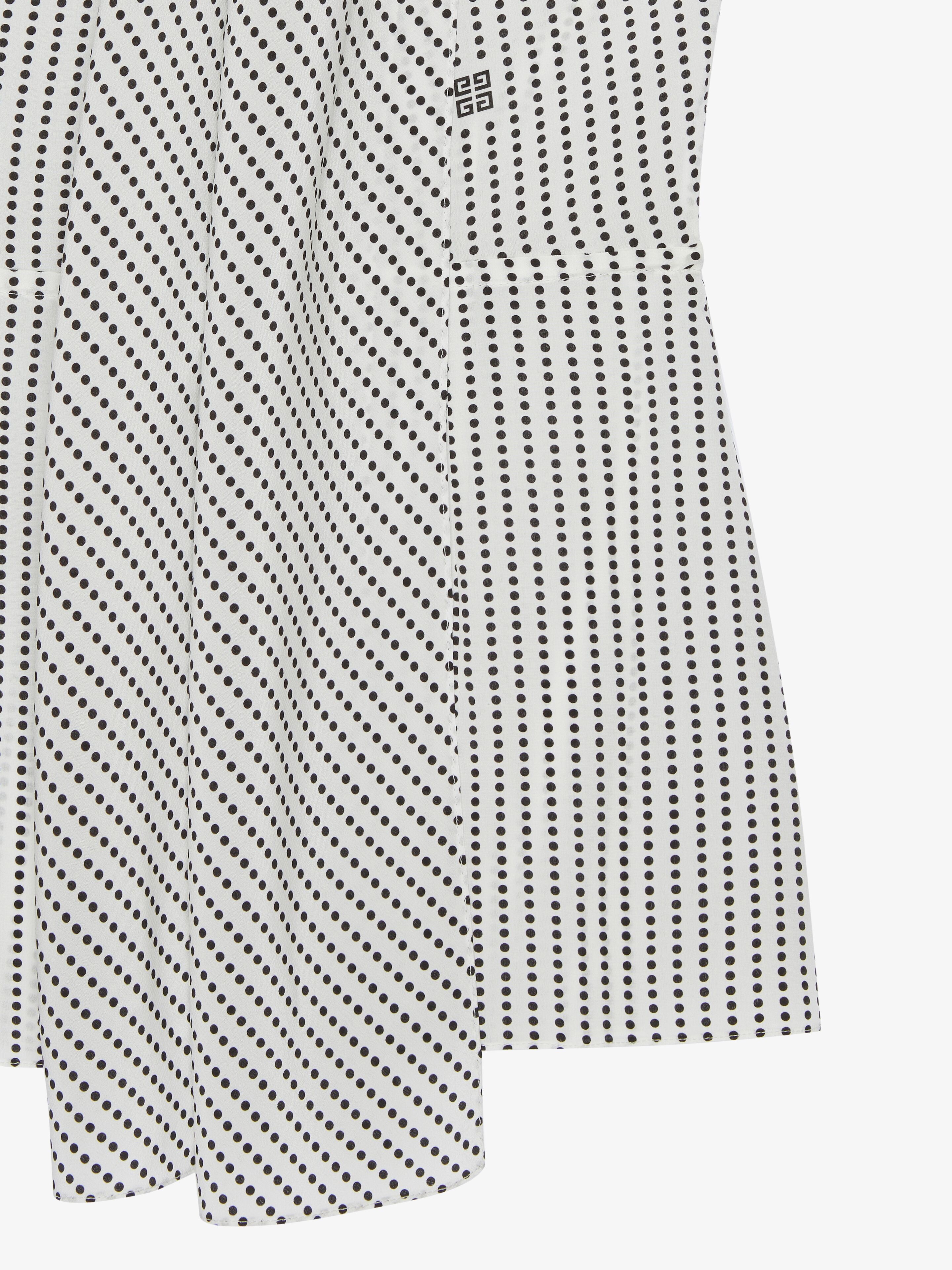 POLKA DOTS TOP IN SILK WITH LAVALLIÈRE - 5