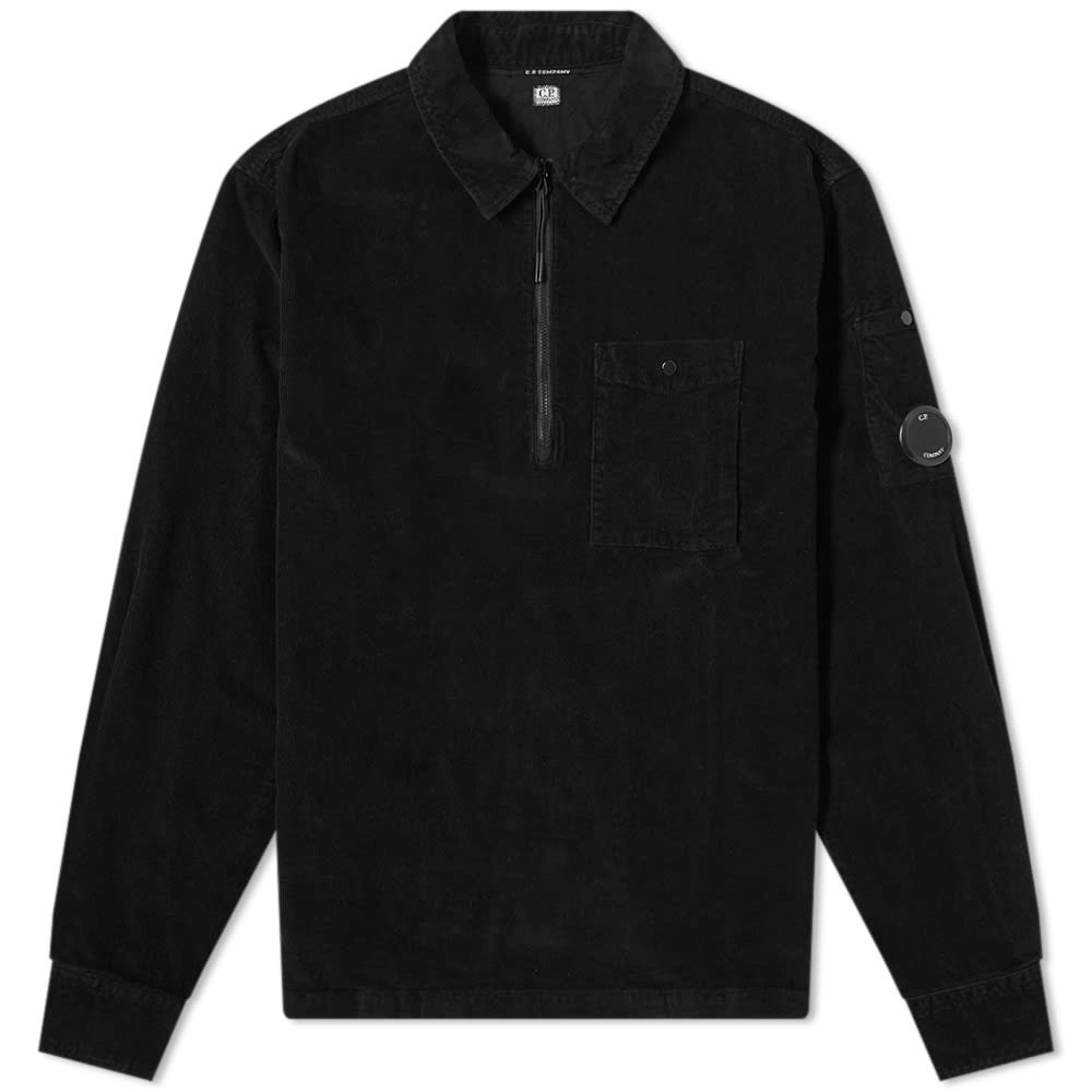 C.P. Company Cord Quarter Zip Popover Overshirt - 1