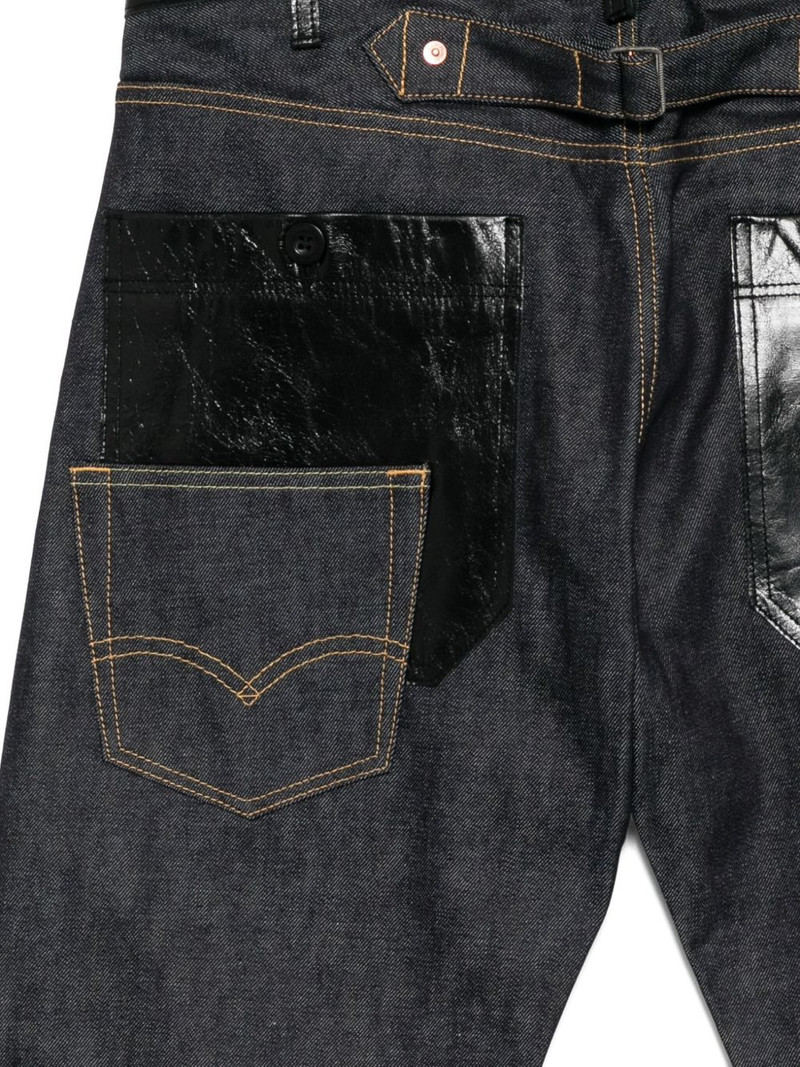 leather-patch jeans 3