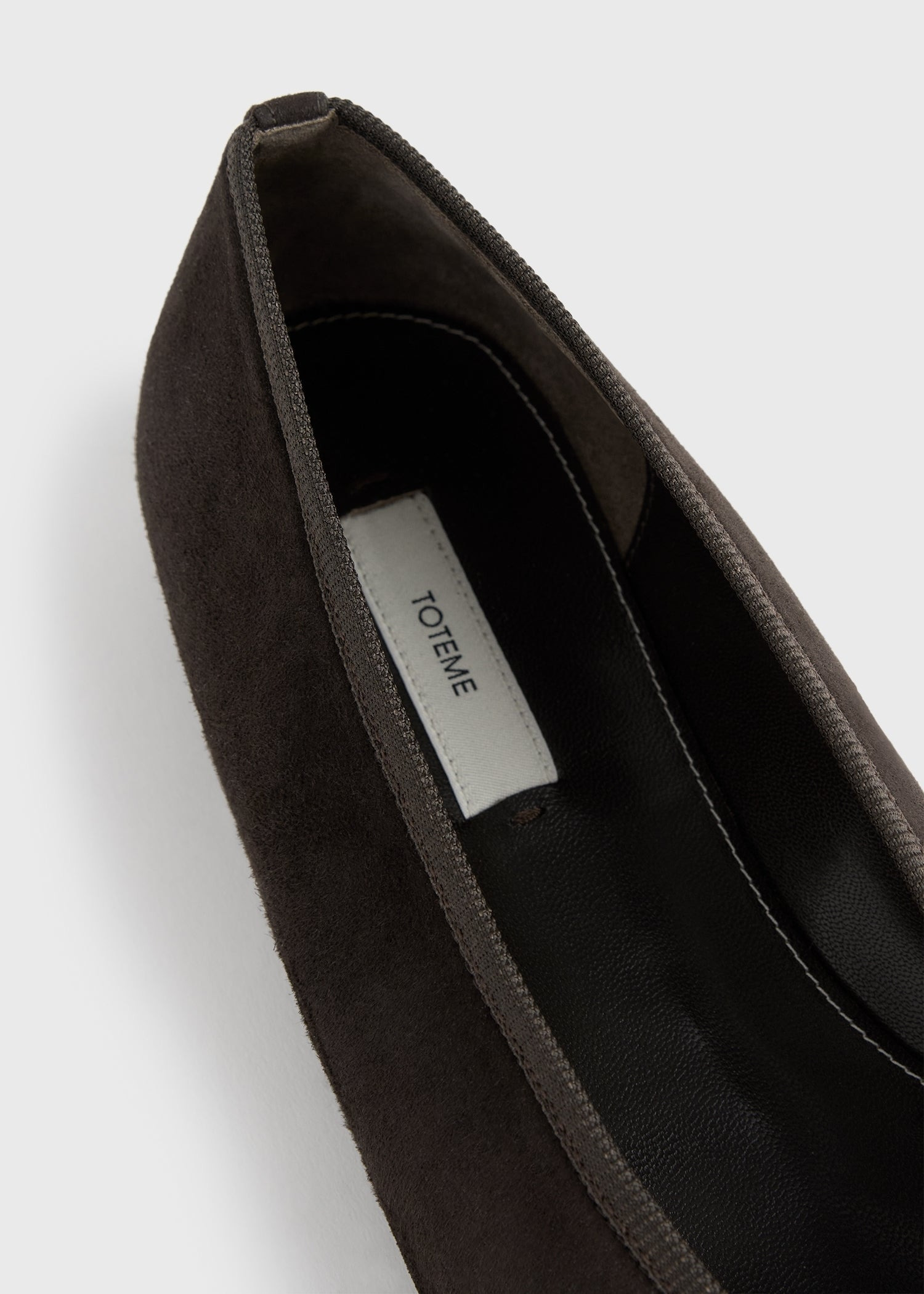Minimalist suede ballerinas pepper - 5